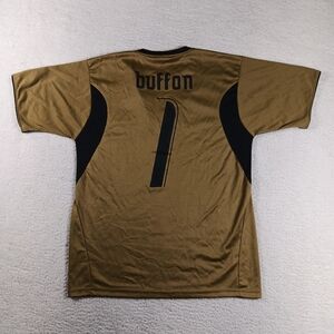 Vintage Italy 2006 World Cup Gianluigi Buffon Goalkeeper Jersey Mens Medium Gold